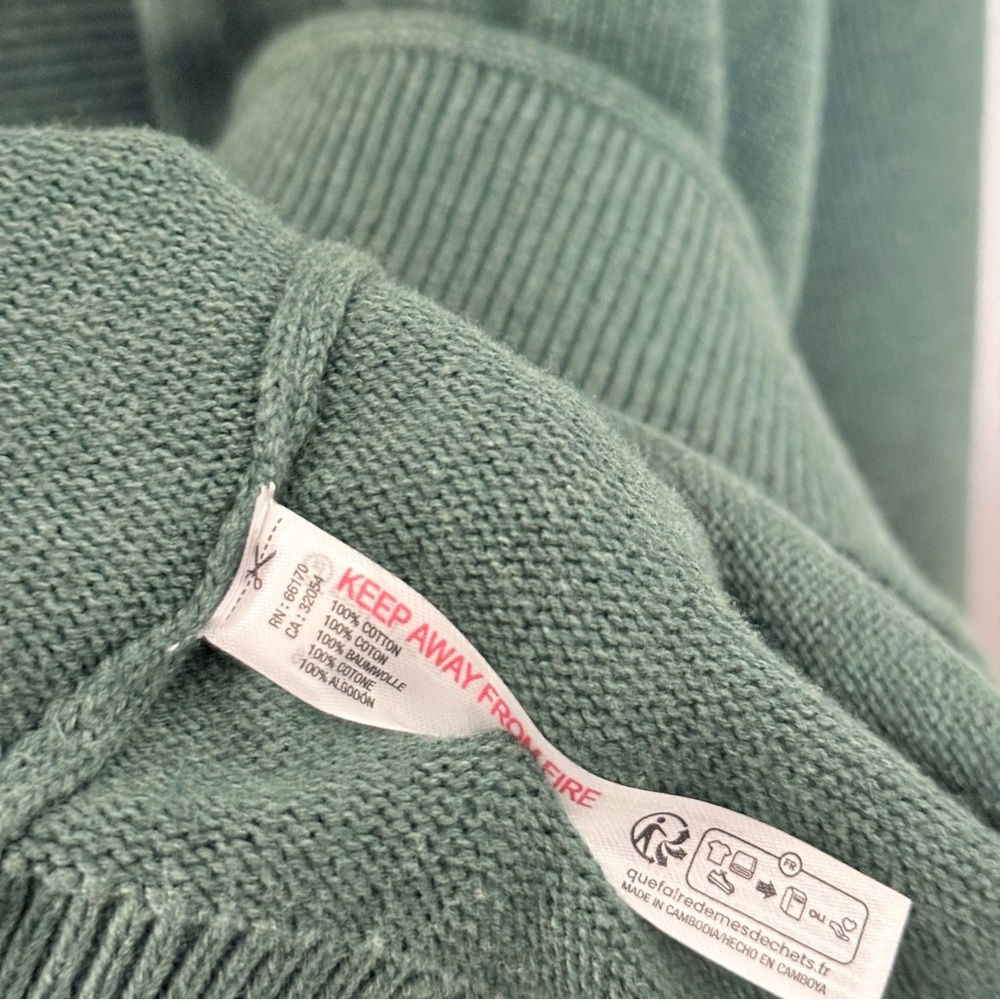 Free People Beach Solar Sweater Set in Pine Heather Knit Tie Cardigan & Pants LG - Picture 7 of 10